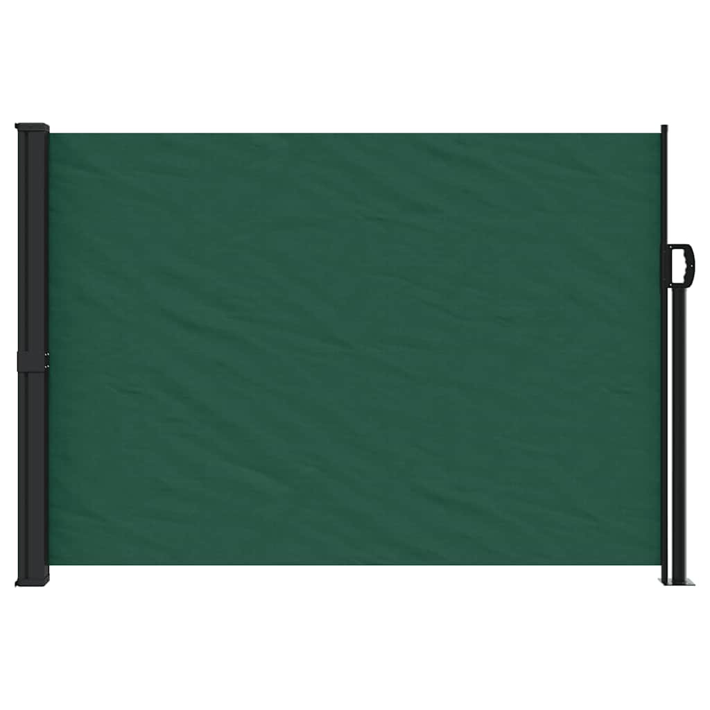 vidaXL Store latéral rétractable vert foncé 140x500 cm