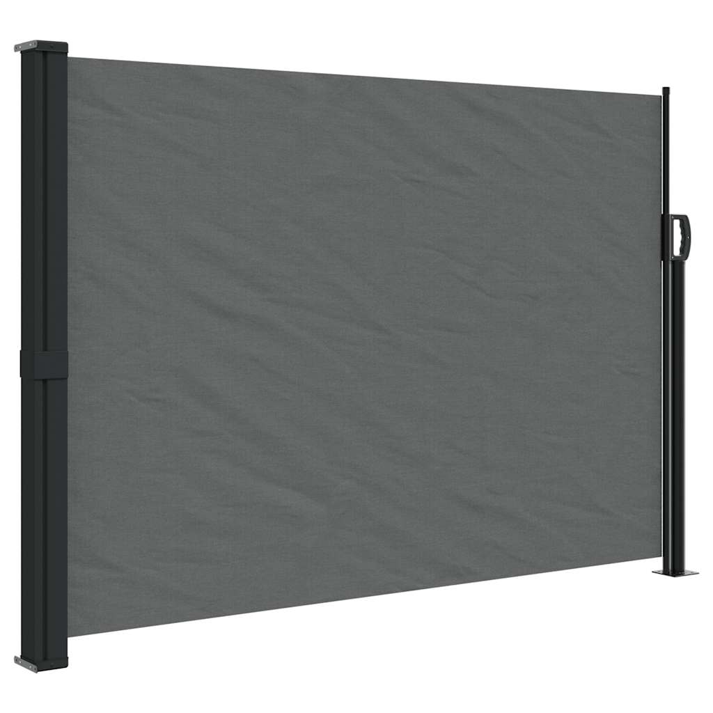 vidaXL Ausziehbare Seitenmarkise Anthrazit 140x500 cm
