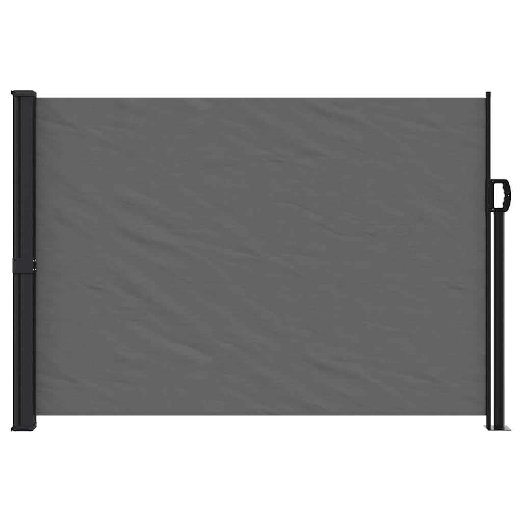 vidaXL Ausziehbare Seitenmarkise Anthrazit 140x500 cm