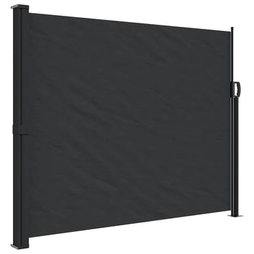 vidaXL Seitenmarkise Ausziehbar Schwarz 160x500 cm
