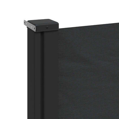 vidaXL Seitenmarkise Ausziehbar Schwarz 160x500 cm