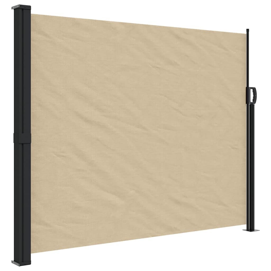 vidaXL Seitenmarkise Ausziehbar Beige 160x500 cm
