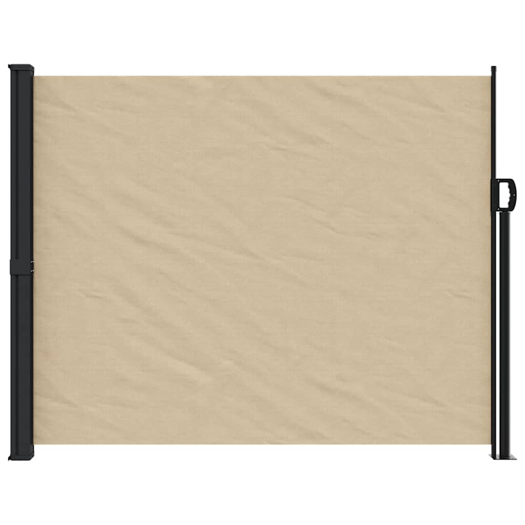 vidaXL Seitenmarkise Ausziehbar Beige 160x500 cm