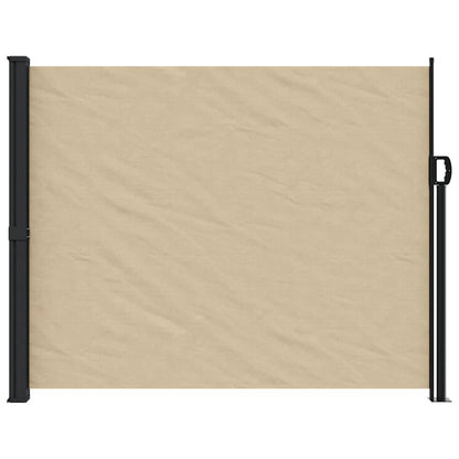 vidaXL Seitenmarkise Ausziehbar Beige 160x500 cm