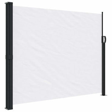 vidaXL Seitenmarkise Ausziehbar Weiß 160x500 cm