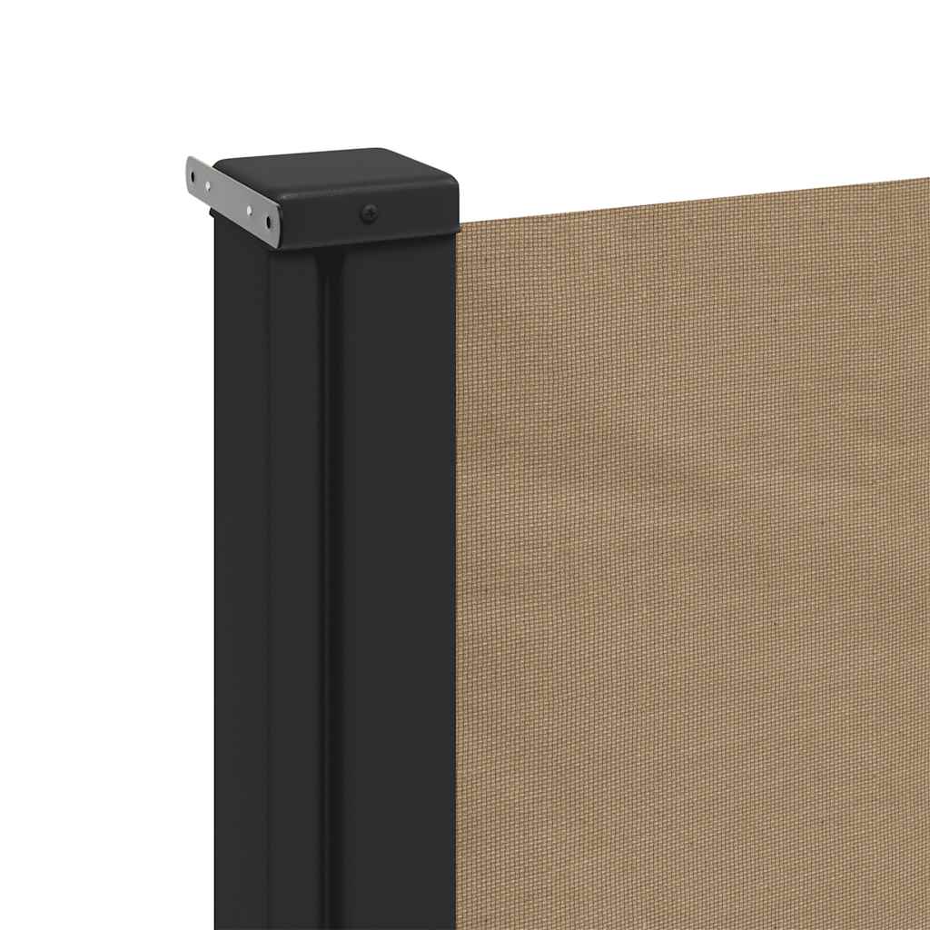 vidaXL Seitenmarkise Ausziehbar Taupe 160x500 cm