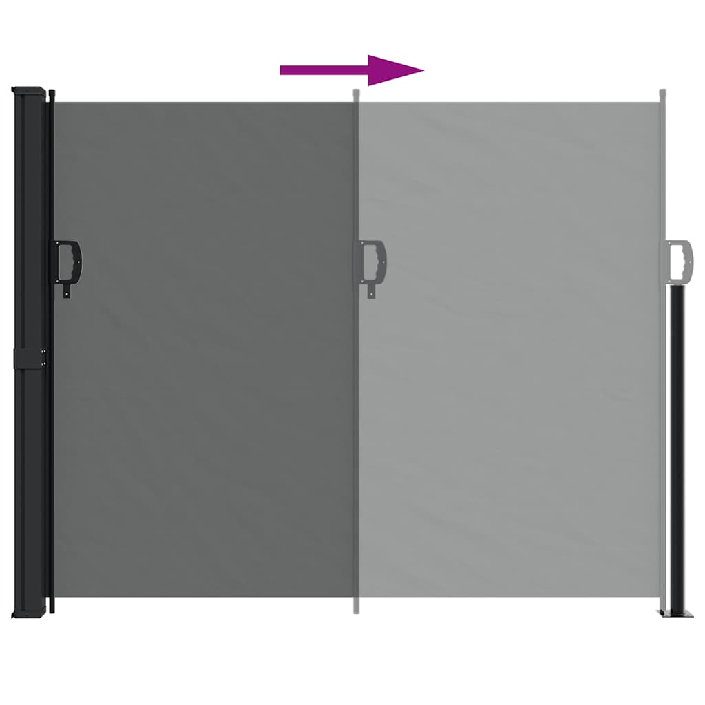 vidaXL Seitenmarkise Ausziehbar Anthrazit 160x500 cm