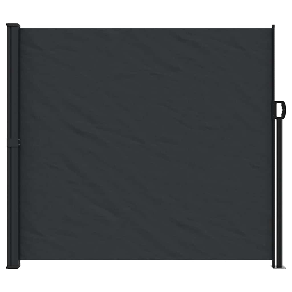 vidaXL Auvent latéral rétractable noir 180x500 cm