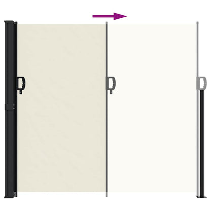 vidaXL Store latéral rétractable Crème 180x500 cm