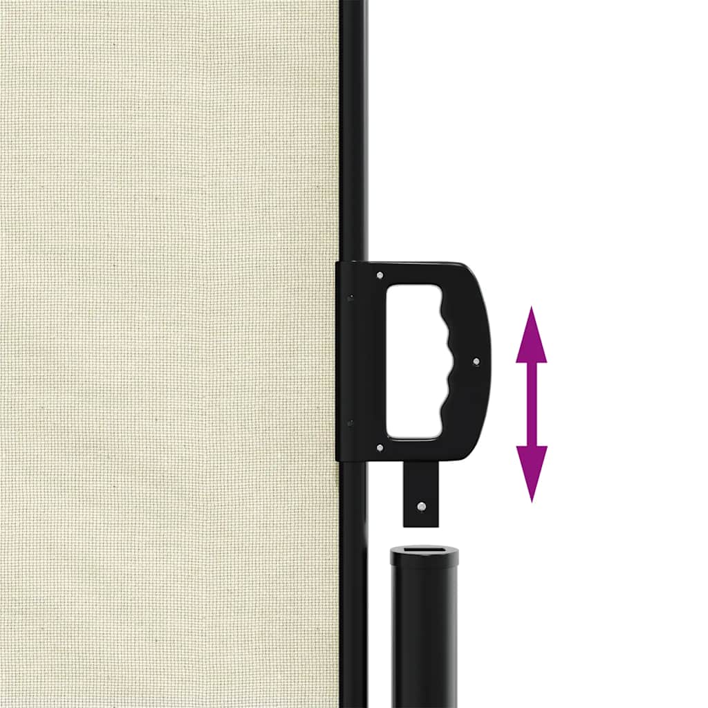 vidaXL Store latéral rétractable Crème 180x500 cm