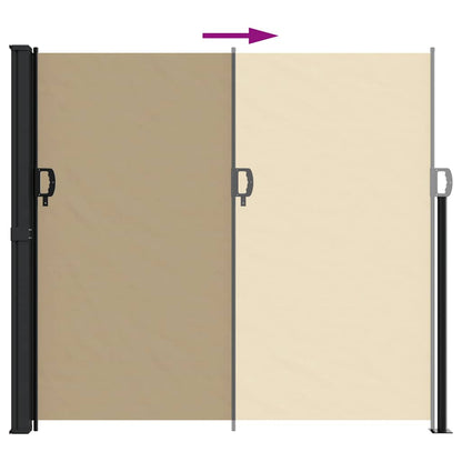 vidaXL Store latéral rétractable beige 180x500 cm