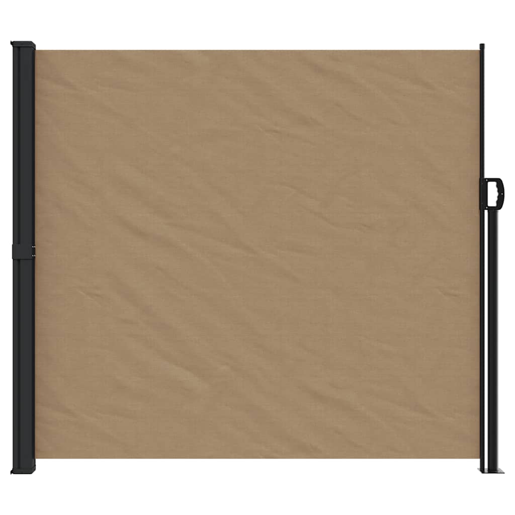 vidaXL Seitenmarkise Ausziehbar Taupe 180x500 cm