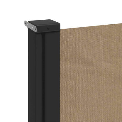 vidaXL Seitenmarkise Ausziehbar Taupe 180x500 cm