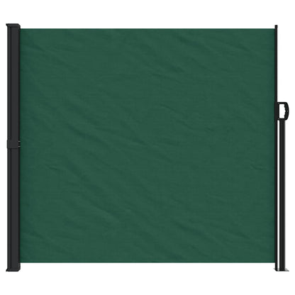 vidaXL Seitenmarkise Ausziehbar Dunkelgrün 180x500 cm