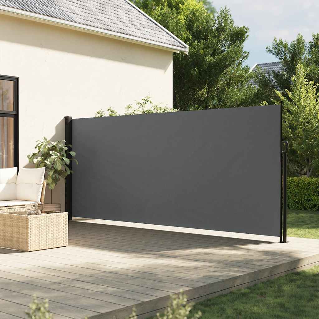 vidaXL Store latéral rétractable anthracite 180x500 cm