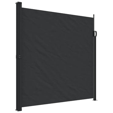 Store latéral rétractable vidaXL noir 200x500 cm