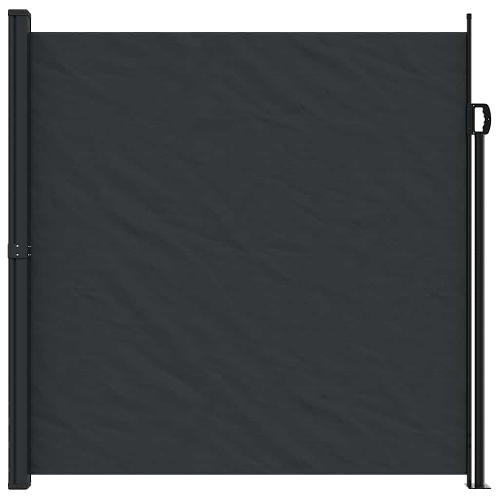 Store latéral rétractable vidaXL noir 200x500 cm