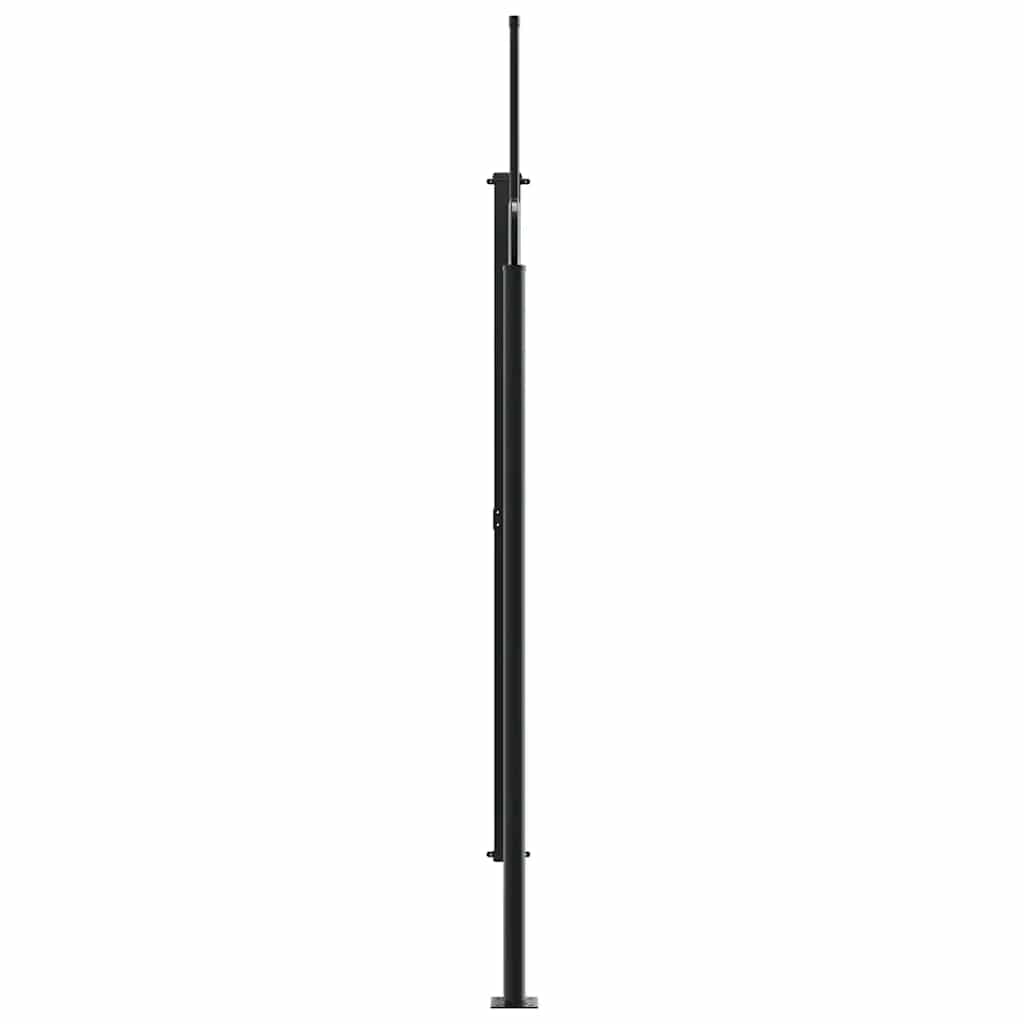 Store latéral rétractable vidaXL noir 200x500 cm