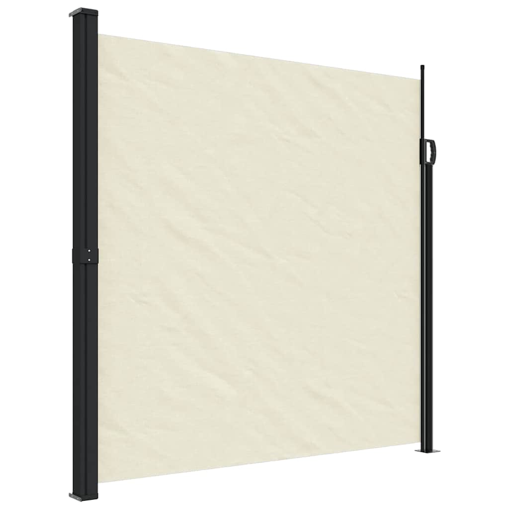 vidaXL Seitenmarkise Ausziehbar Creme 200x500 cm