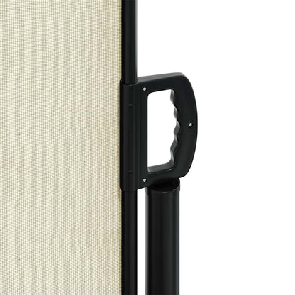 vidaXL Seitenmarkise Ausziehbar Creme 200x500 cm