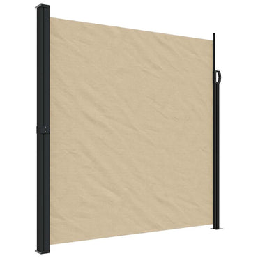 vidaXL Seitenmarkise Ausziehbar Beige 200x500 cm
