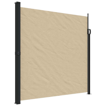 vidaXL Seitenmarkise Ausziehbar Beige 200x500 cm