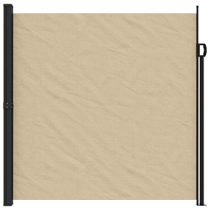 vidaXL Seitenmarkise Ausziehbar Beige 200x500 cm