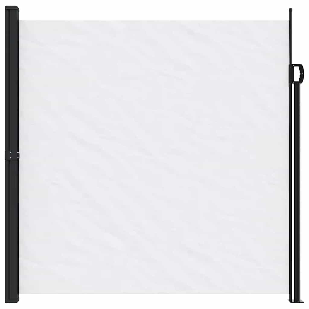 vidaXL Seitenmarkise Ausziehbar Weiß 200x500 cm