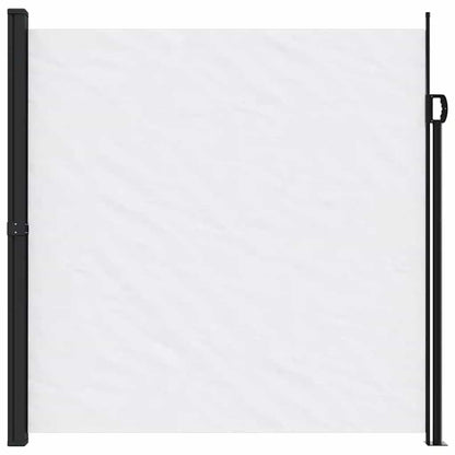 vidaXL Seitenmarkise Ausziehbar Weiß 200x500 cm