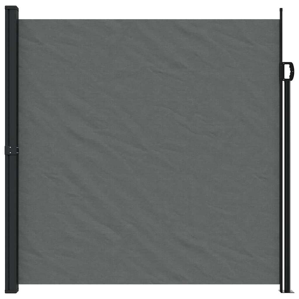 Store latéral escamotable vidaXL anthracite 200x500 cm