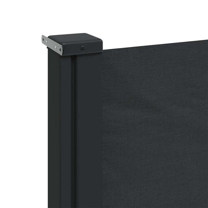 vidaXL Seitenmarkise Ausziehbar Schwarz 220x500 cm