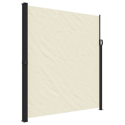 vidaXL Seitenmarkise Ausziehbar Creme 220x500 cm