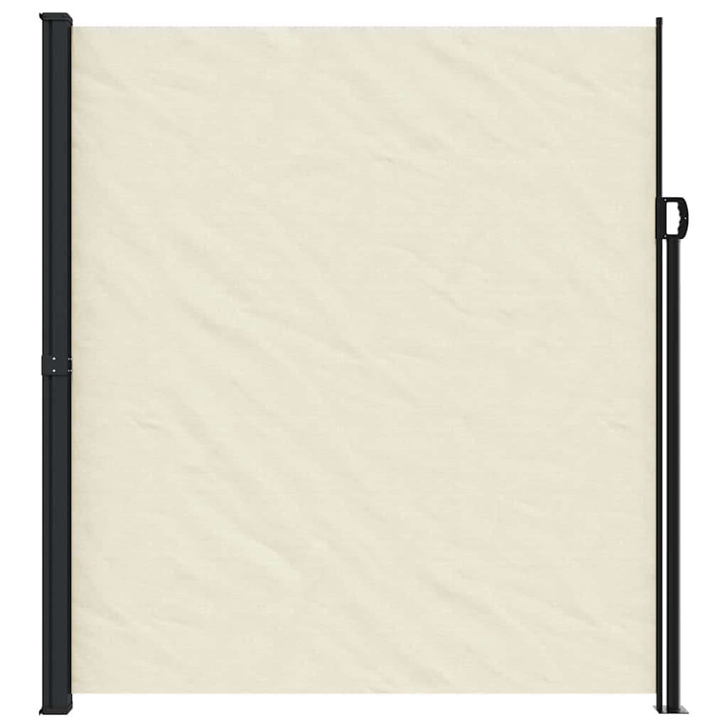 vidaXL Seitenmarkise Ausziehbar Creme 220x500 cm