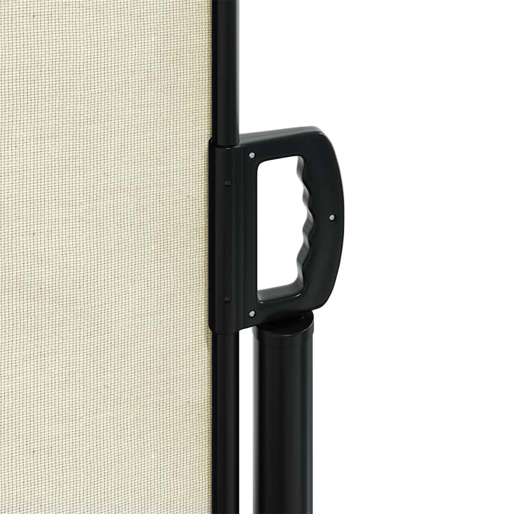 vidaXL Seitenmarkise Ausziehbar Creme 220x500 cm