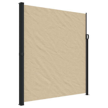 vidaXL Seitenmarkise Ausziehbar Beige 220x500 cm