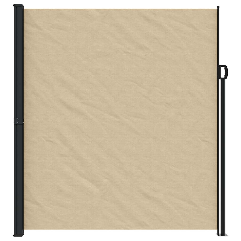 vidaXL Seitenmarkise Ausziehbar Beige 220x500 cm