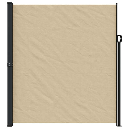 vidaXL Seitenmarkise Ausziehbar Beige 220x500 cm