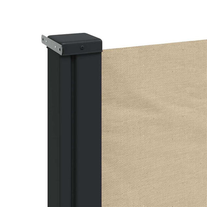 vidaXL Seitenmarkise Ausziehbar Beige 220x500 cm
