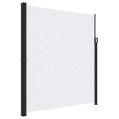 vidaXL Seitenmarkise Ausziehbar Weiß 220x500 cm