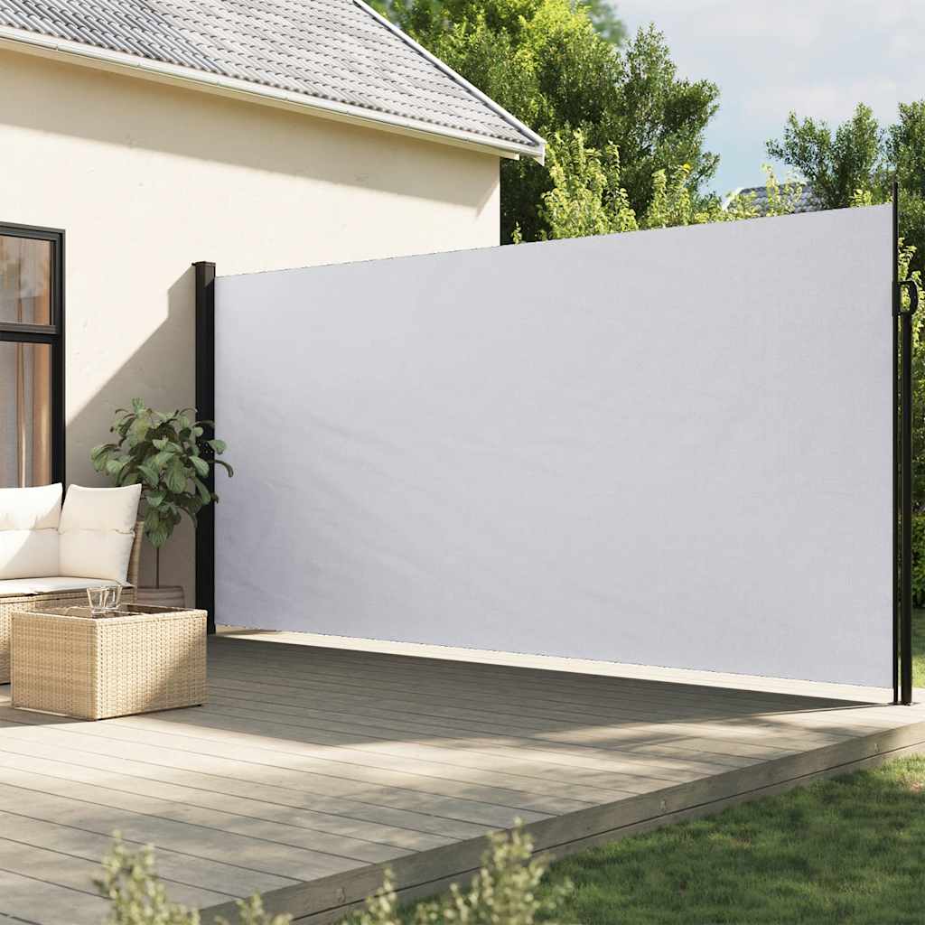 vidaXL Seitenmarkise Ausziehbar Weiß 220x500 cm