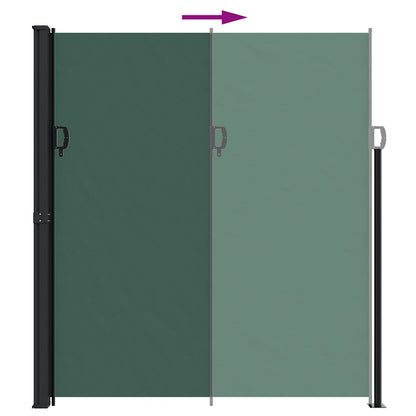 vidaXL Store latéral rétractable vert foncé 220x500 cm