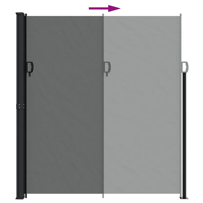 vidaXL Seitenmarkise Ausziehbar Anthrazit 220x500 cm