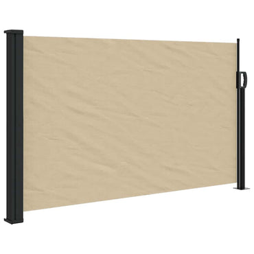 vidaXL Seitenmarkise Ausziehbar Beige 120x600 cm
