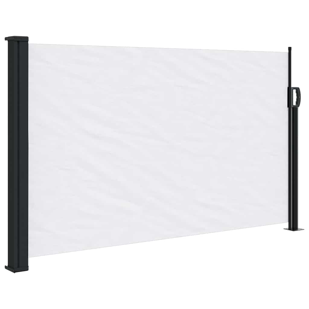 Store latéral rétractable vidaXL blanc 120x600 cm