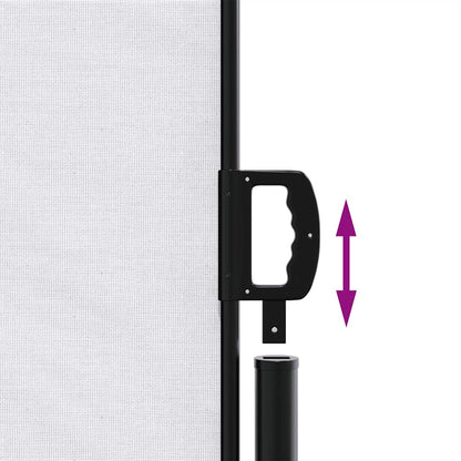 Store latéral rétractable vidaXL blanc 120x600 cm
