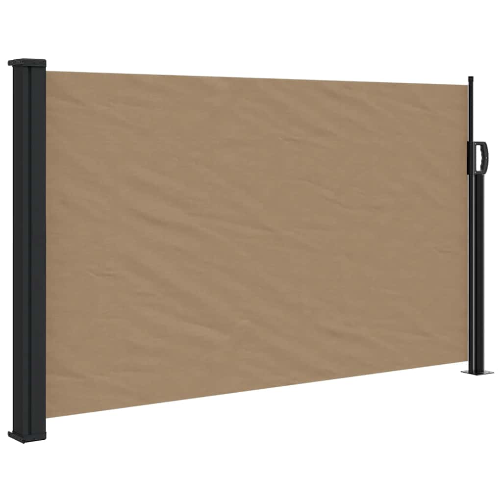 vidaXL Store latéral rétractable taupe 120x600 cm