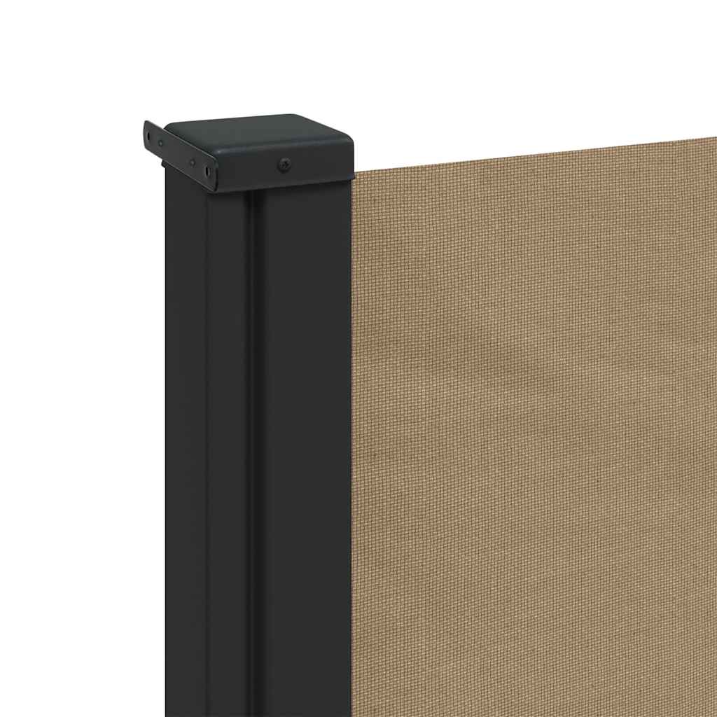 vidaXL Store latéral rétractable taupe 120x600 cm