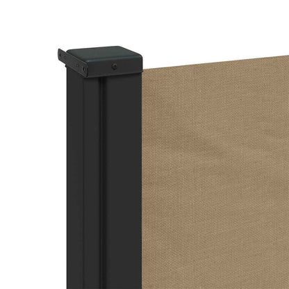vidaXL Store latéral rétractable taupe 120x600 cm