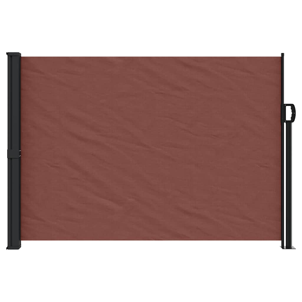 vidaXL Store latéral rétractable Marron 140x600 cm