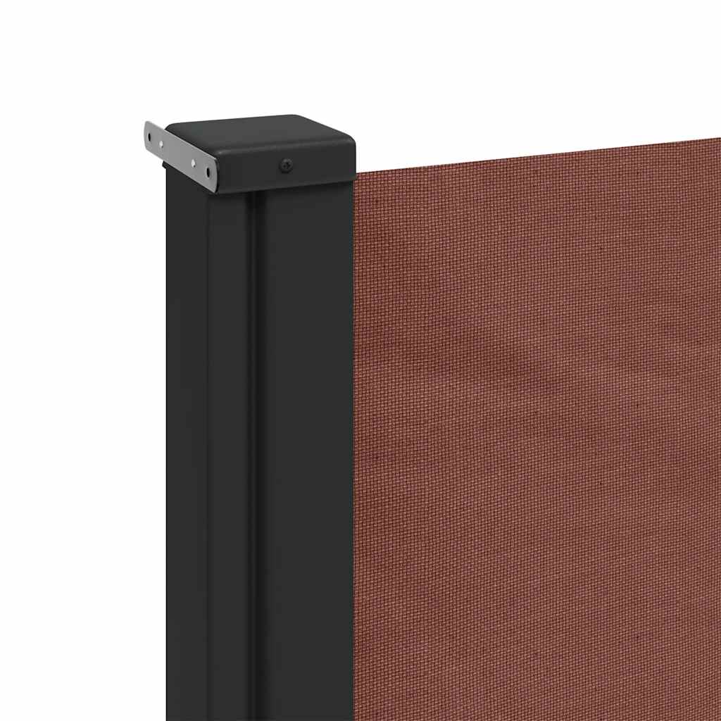 vidaXL Store latéral rétractable Marron 140x600 cm